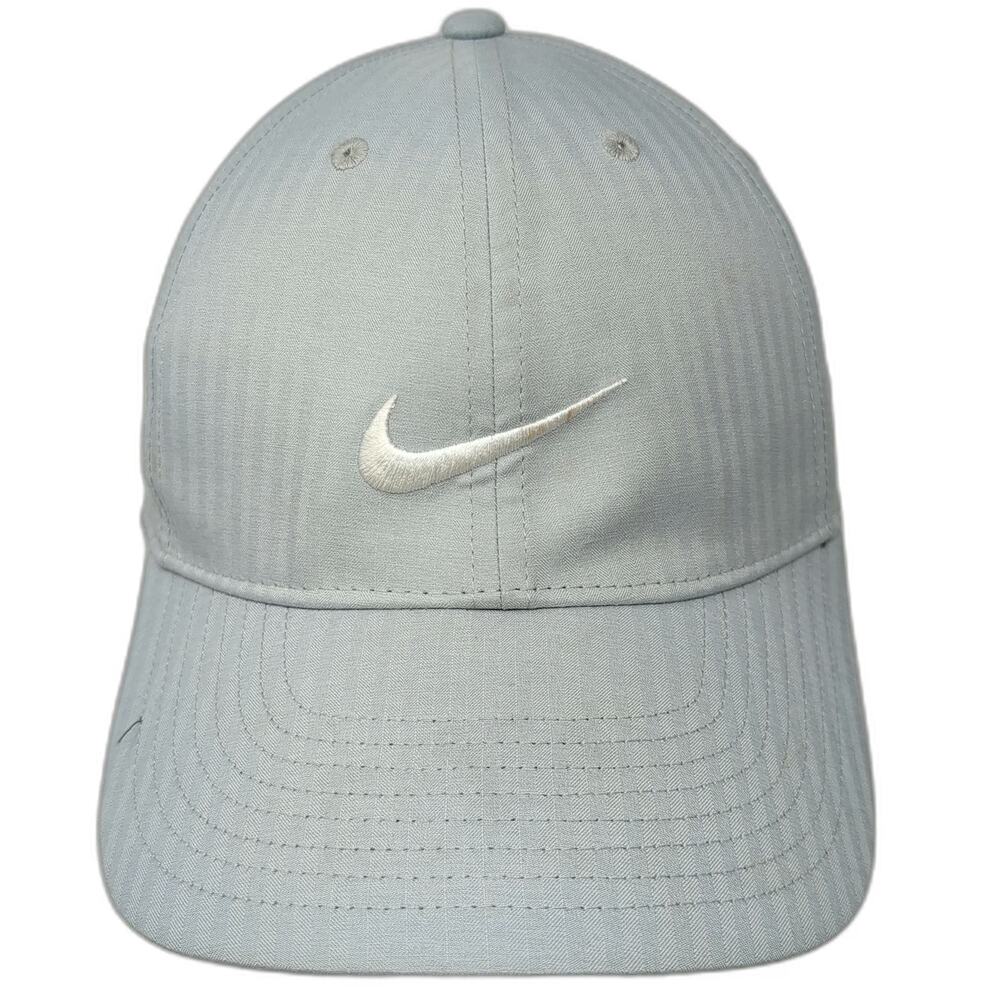 Nike Baseball Cap Gray One Size Dri-FIT Legacy91 Slideback Swoosh Pinstripe Hat